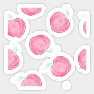 Watercolor peaches Sticker